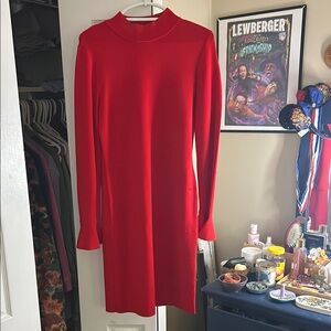 Elegant Red Women's Dress